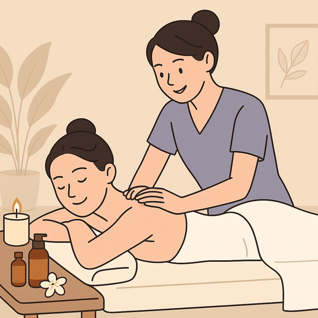 부산중구여성전용마사지 후기와 프라이빗 케어 체험을 소개하는 썸네일 이미지